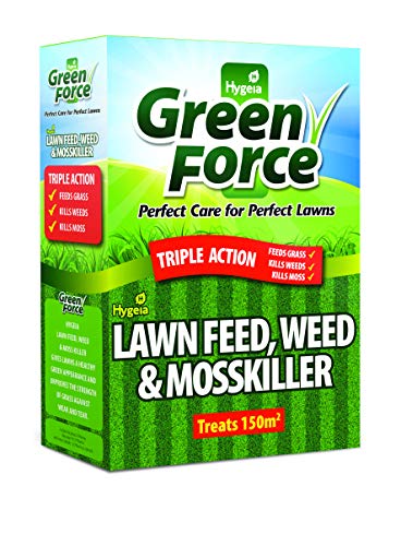 Greenforce Fertilizer Weed Moss Killer, Greens Lawn, Grey