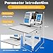 FNZFNZ P-1201 Embroidery Machine for Women Men - Intelligent Simple Safe Embroidery Equipment 12 Needles for Flat/Hat/T-shirt, Computerized Sewing, DIY Crafts - White