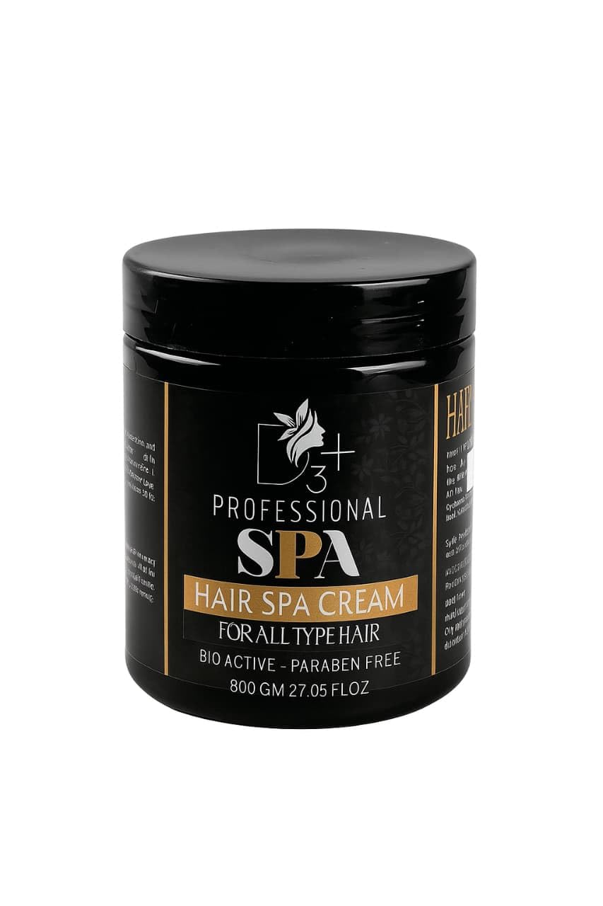 D3+ Professional Spa Hair Cream for All Hair Types, Bio-Active, Paraben Free, 800g (800)-image-9