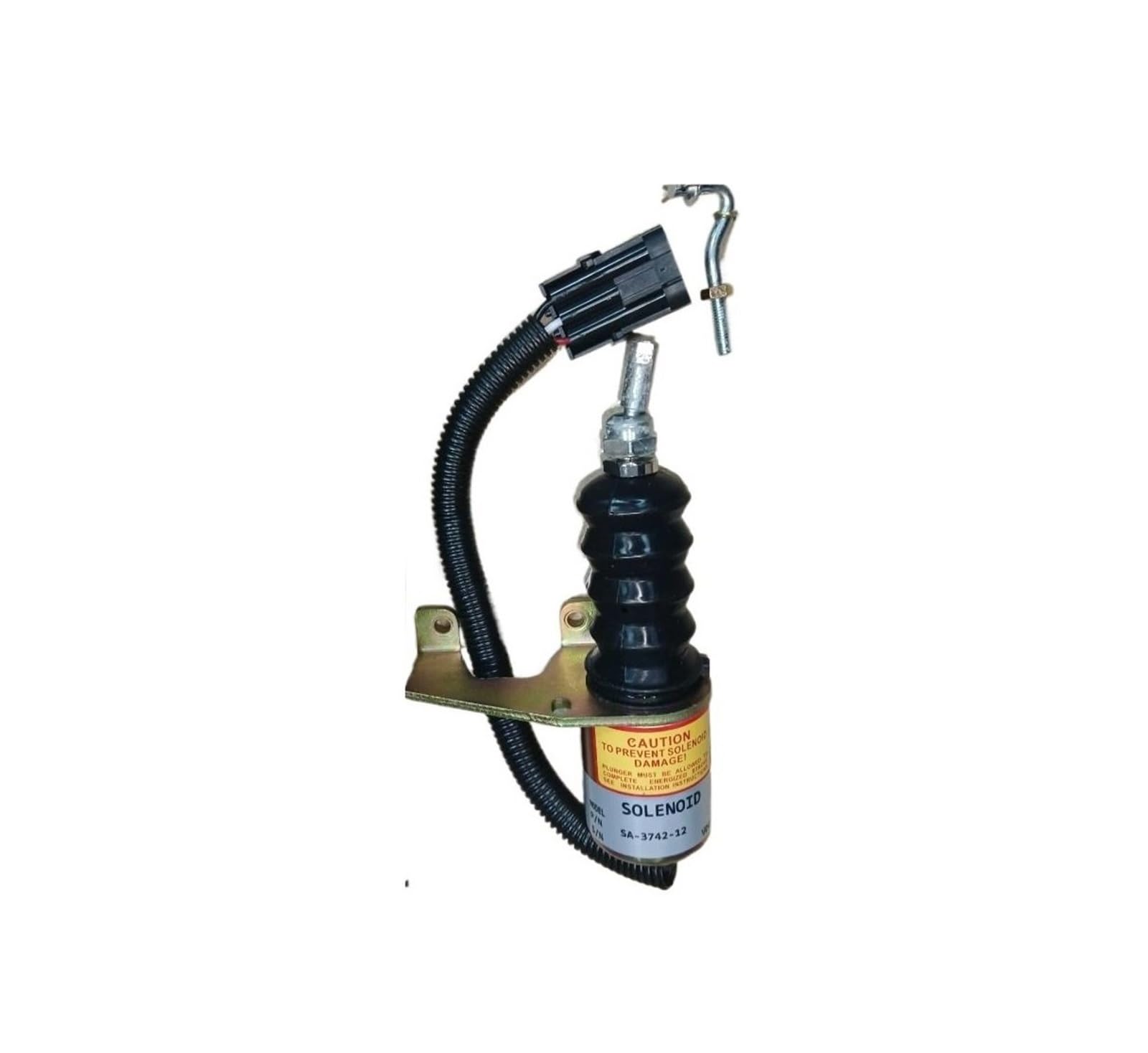 Solenoide de corte de combustible SA-3742 12 Válvula solenoide de parada de combustible del motor diésel Interruptor solenoide Válvula magnética