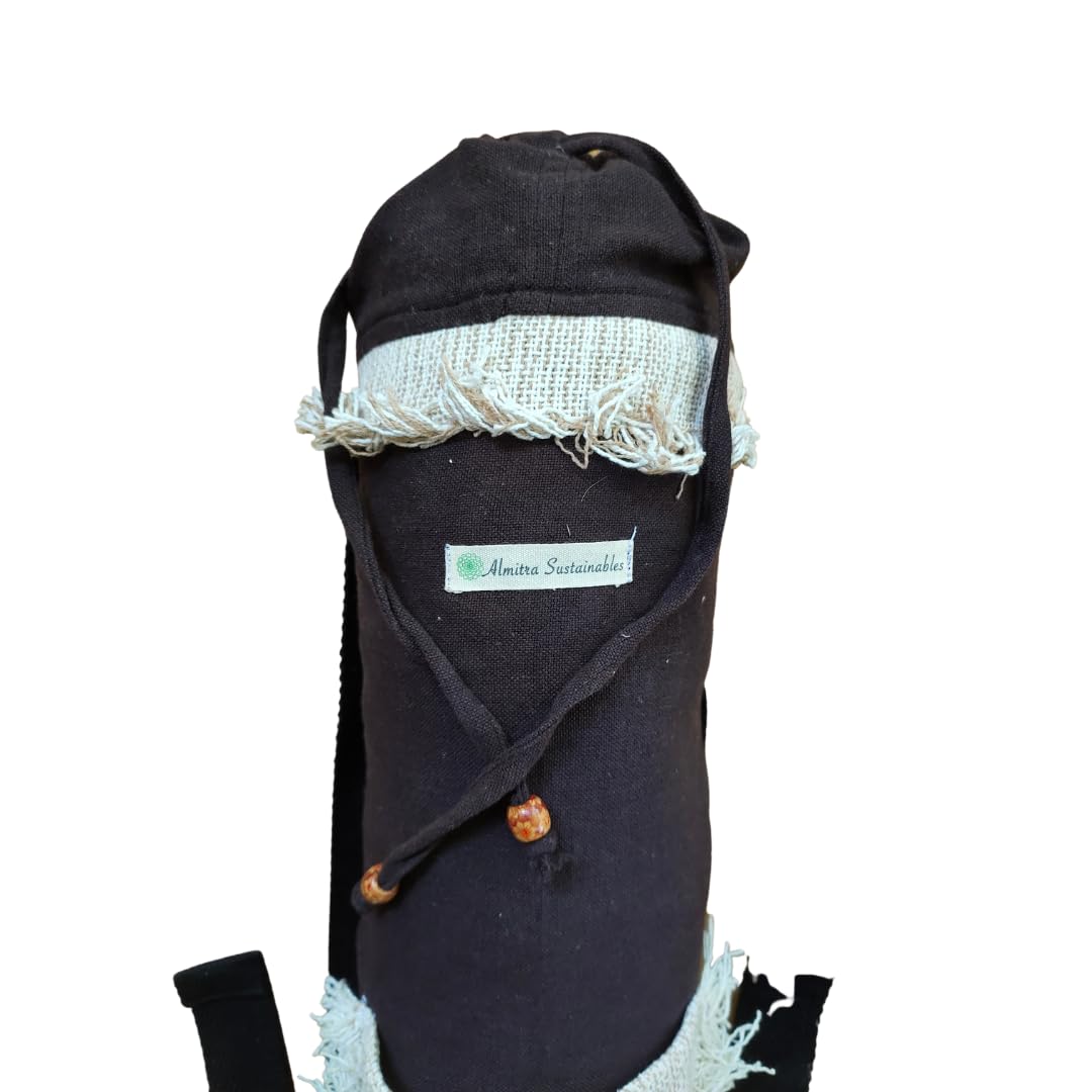Almitra Sustainables Prithvi Handmade Ethnic Yoga Bag, Handwoven with Traditional Natural Fabric - Image 3 thumbnail