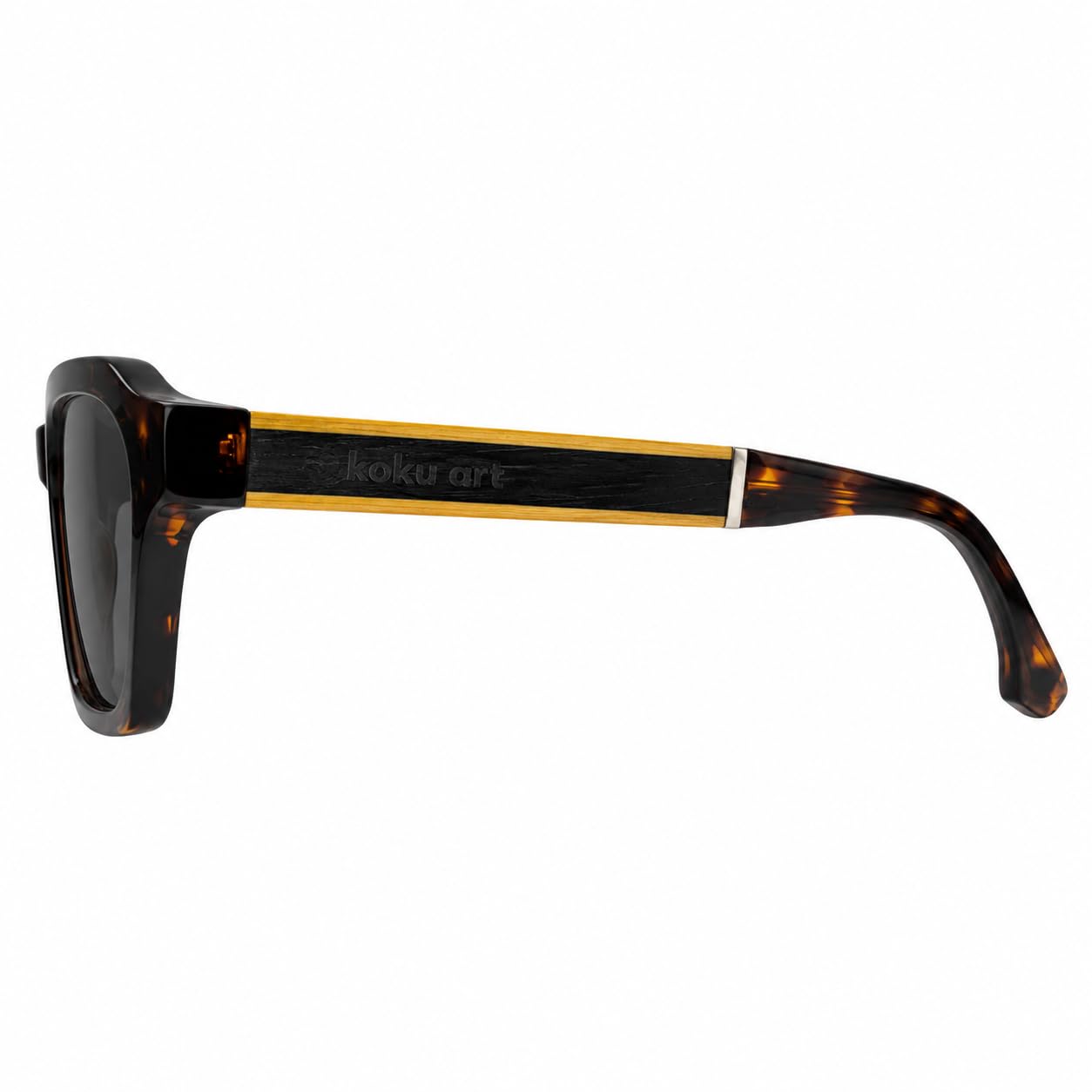 KOKU Art - Gafas de Sol Polarizadas Hombre y Mujer | Colección de Diseño Exclusivo en Madera, Acetato y Metal | Protección UV400 | Estuche de Corcho y Funda