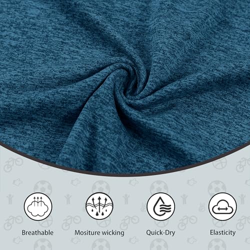 Boy's Quick Dry Short-Sleeve T-Shirts Active T Shirts for Boys 3-12 Years Old3