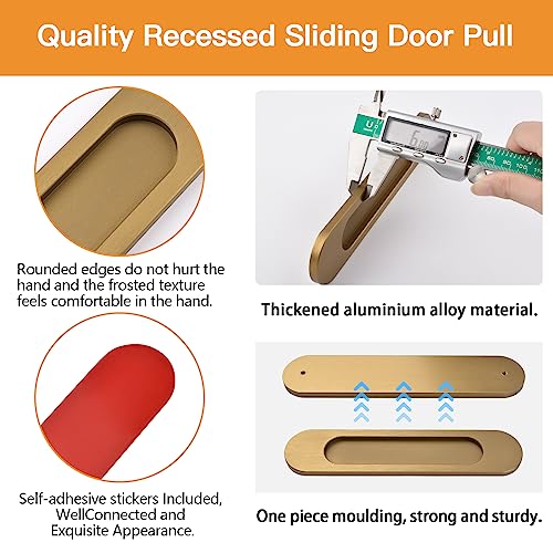 MOROBOR 18CM Self-Stick Oval Sliding Door Pulls - Image 4