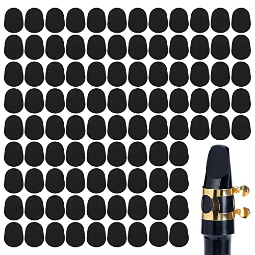 64 Coussinets D'Embouchure Saxophone/Clarinette - En Caoutchouc Ovale, Protection Dents Et Joint D'Air