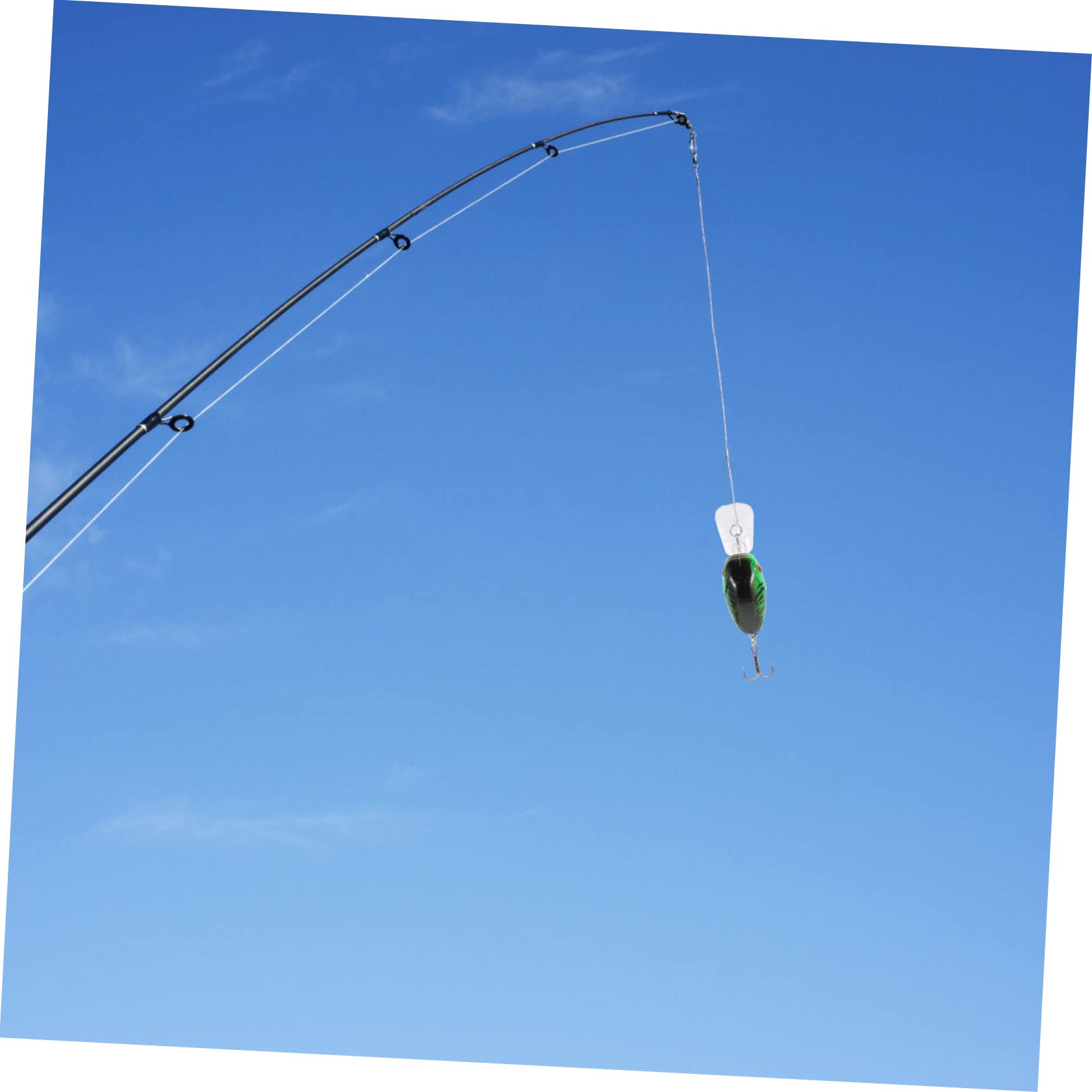 WOONEKY Faux appâts de pêche simulés swimbait gabarits de pêche filateurs de pêche Outil de pêche appât de pêche résistant à l'usure appâts de pêche de Simulation Abdos Green
