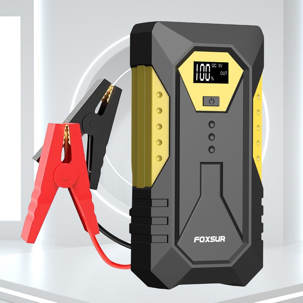 Batteria for Auto Avviatore di Emergenza Display Digitale Caricatore Portatile for Batteria for Auto con Luce LED Booster di Emergenza 800A Booster Batteria di Emergenza