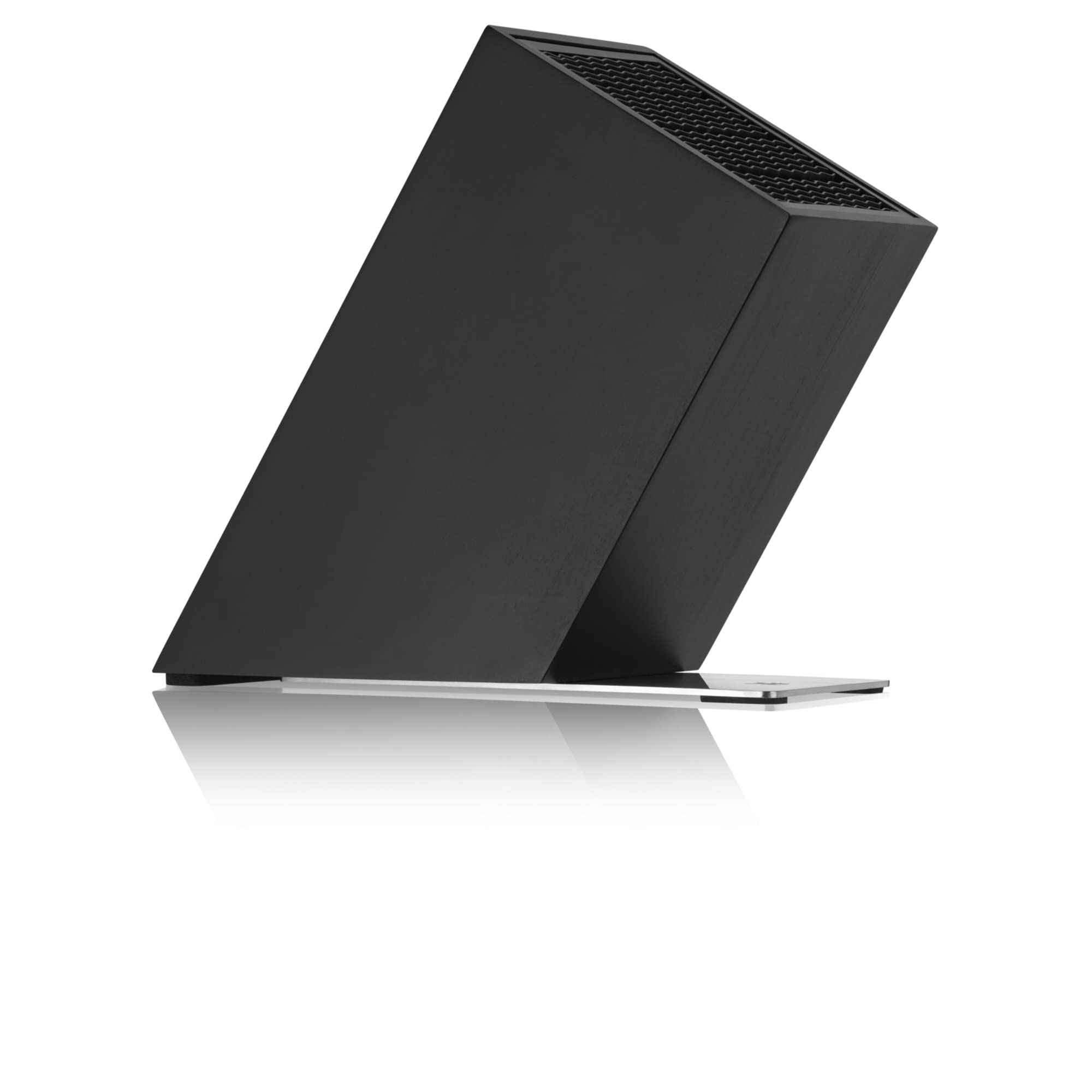 WMF Flextec Cromargan - Bloque para cuchillos (vacío, sin cuchillo, acero inoxidable), color negro