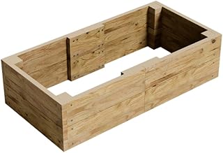 Conka Garden - Wooden Raised Bed Kit - Large Garden Planters for Vegetab...