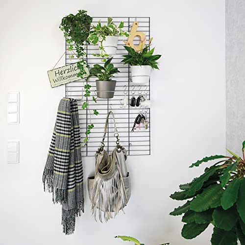 Fermo Wandhängesystem Garten - Pflanzengitter zur Befestigung von Blumentöpfen in Halterungen, aus verzinktem Stahl, max. bis 5 kg belastbar, Maße: ca. 60,5 x 99,5 cm Cover