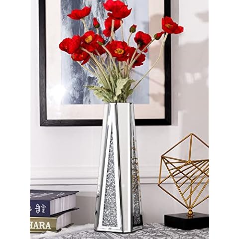 SHYFOY Mirrored Crushed Diamond Vase Cover