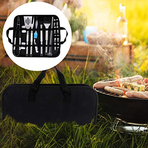 CLISPEED 21 Peças Jogo De Churrasco Pinças Para Churrasco Garfo De Churrasco Kit De Ferramentas Para