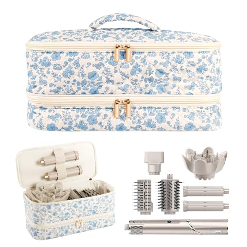 Hair Tools Travel Bag for Shark Flex Style Hair Dryer Carrying Case for Shark Flexstyle Flex Fusion Glam Dyson Airwrap Attachments Accessories Organizer