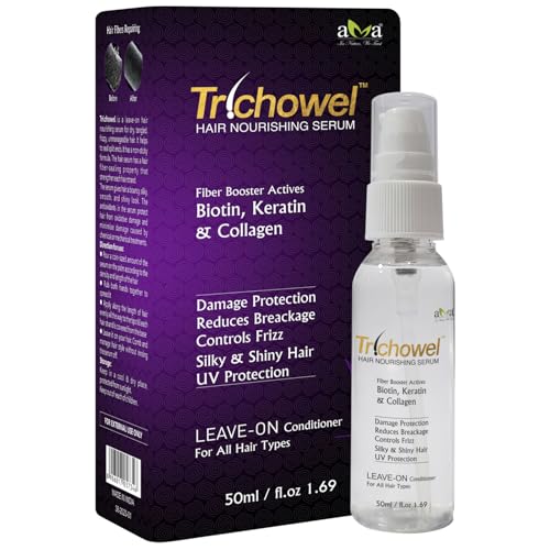 Image of Vegetal Trichowel Hair Nourishing Serum 50ml, Strengthens Repair Nourishes for All Hair Types UV Protection