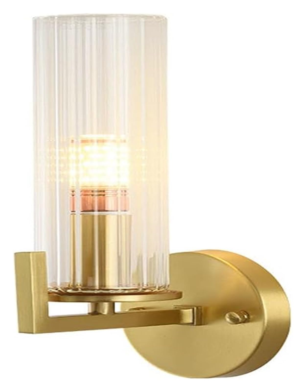ZTCHSENZT V-intage Glass Wall Light Copper Wall Sconce Lamps, Medieval Brass Wall Lighting Fixtures Chandelier