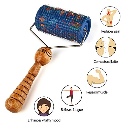 LYAPKO Big Roller Massager 5.0 AG Acupressure 570 Needles. for Acupuncture on All Larger Areas of The Body. Unique Patented Applicator Therapy Self Dynamic Massage Tool.