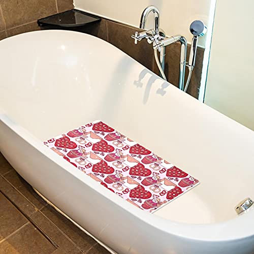 Tapis de bain antidérapant ventouses douche baignoire rectangulaire - 5