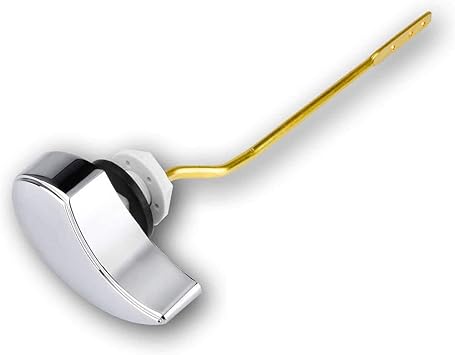 Chrome Toilet Tank Flush Lever Handle Powerdelux Universal Side Mount Toilet Handle Replacement Fit For Most Toilet 1pc Amazon Com