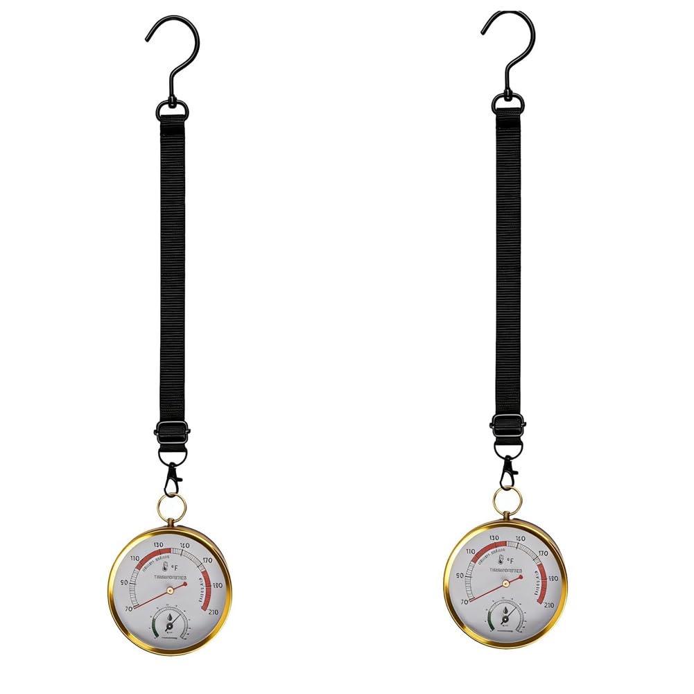 Jnchdghwa As Shown Dual Mount Sauna Thermometer And Hygrometer Combo-Precise Climate Control For All Sauna Types
