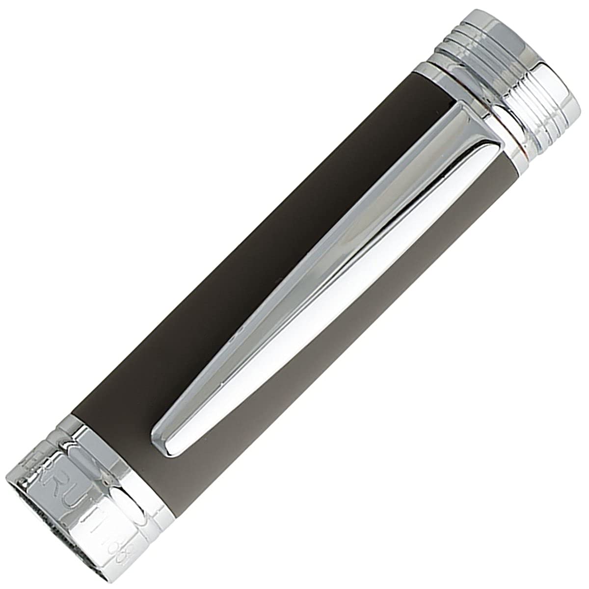 Cerruti 1881 Zoom Füllfederhalter aus Messing in der Farbe Silber-Schwarz, Länge: 14cm, NSG9142X