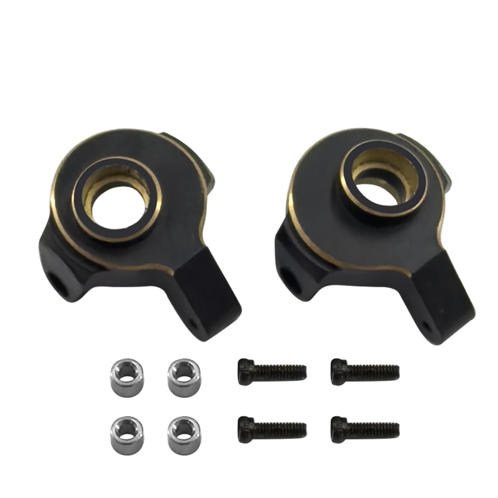 Für Axial Für SCX24 AXI00001 C10 AXI00002 AXI00006 Für Bronco 1/24 Rc Auto Schwarz Messing Achsschenkel Upgrade Teile RC Zubehör