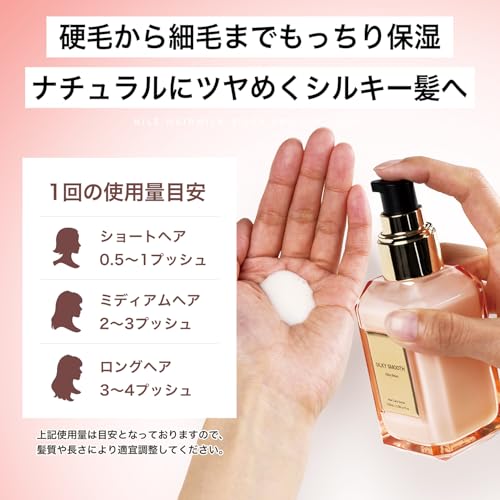 NILE ヘアミルク 洗い流さないトリートメント ミドルダメージ シルキースムース(APPLE BLOOM(フローラル)の香り) の商品画像 7