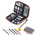 Travel Cable Organizer Bag Waterproof Portable Electronics Accessories Case with 5 Cable Ties for USB Cable Cord Phone Charger Headset Wire SD Card
