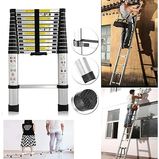 VTH Aluminium Telescopic Ladder Single Wall-Supporting (14FT) 3