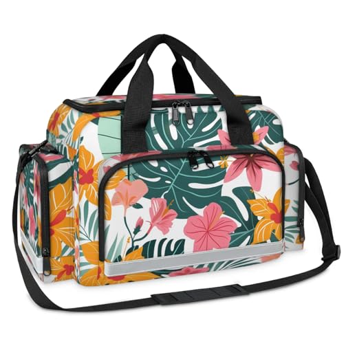 GzLeyigou First Aid Bags Empty, Lovely Flowers Emergency Bag First Aid Kit Multiple Compartment Kit Carrier On Call Trauma Bag For Paramedics Emergency Medical Supplies Kit