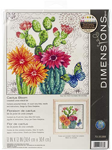 Dimensions Cross Stitch BLO, Cactus Bloom (14 Count)
