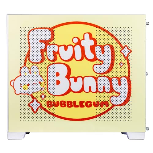Image of Velztorm Fruity Bunny Custom Built Gaming Desktop PC (AMD Ryzen 7 5700X, GeForce RTX 5070, 32GB DDR4, 2TB PCIe SSD, RGB Fans, 240mm AIO, 850W PSU, WiFi 5, Bluetooth 5.0, RJ-45, Win 11 Home)