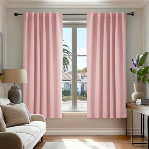 Deconovo Blackout Curtains, Thermal Insulated, W52 x L45 2 Panels,