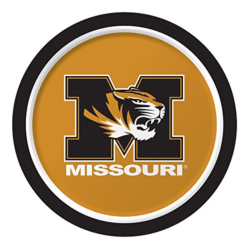 Creative Converting University of Missouri Dinner Paper Plates, 8-Count