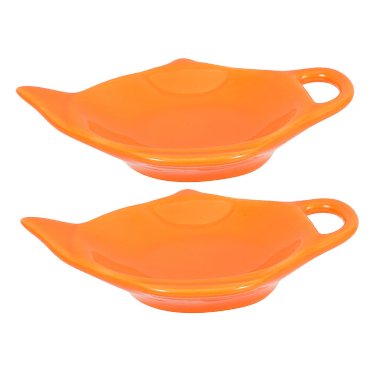 PRETYZOOM Cute Ceramic Tea Bag Holder Tea Saucer Small Teabag Organizer Decorative Tray