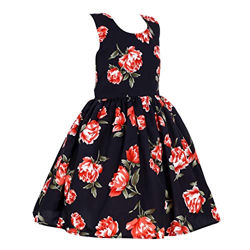 Image of Casual Frock for Baby Girls,Blue Printed and Olive Printed,Pack of 2