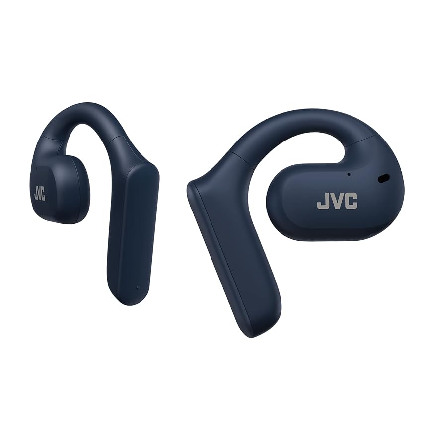 Immagine del prodotto JVC Nearphones, Auricolari True Wireless, Design Open Ear, Cancellazione del Rumore per chiamate cristalline, Water Proof (IPX4), Mic Muting, 17 Ore Riproduzione, Bluetooth 5.1, HA-NP35T-A (Blu),unica