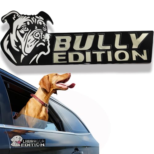 Image of Car Emblem: Dog Car Badge Laser Cutting Emblem Cool Decals Trucks German Shepherd Badge Corgi Edition Doodle Golden Retriever Vehicles Dachshund Addition Rottweiler (Americ Bully)