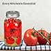 Ball Regular Mouth Mason Jars 32 oz. (12 Pack) - Pint Size Jars with Airtight Lids and Bands for Canning, Fermenting, Pickling, Meal Prep or DIY Decors and Projects Bundled with Peaknip Jar Opener