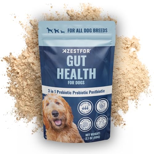Gut Health for Dogs | 3 in 1 Prebiotic Probiotic Postbiotic | Supports Digestive Health, Anti Diarrhea | Puppy to Senior Dog | Powder 60 g