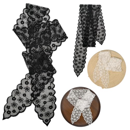 4pcs Lace Headband Head Hair Scarf, Handbag Handle Wrap Ribbon Scarf Neckerchief