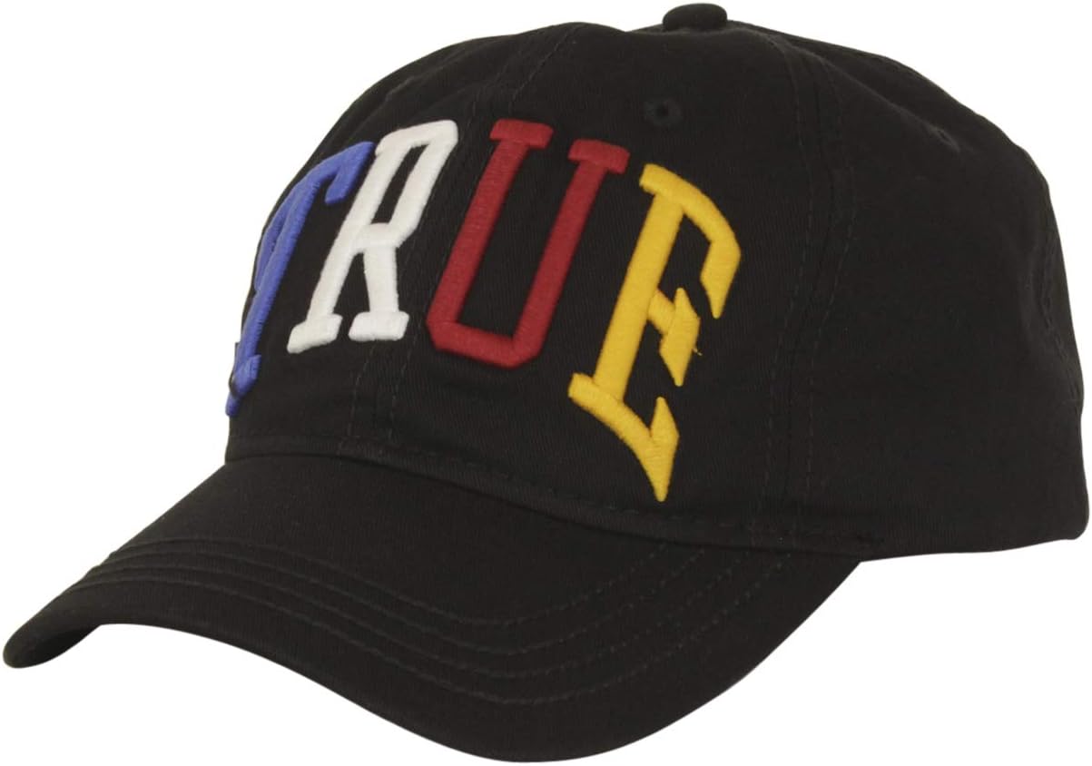 True Religion Black Embroidered Baseball Cap (OSFA)