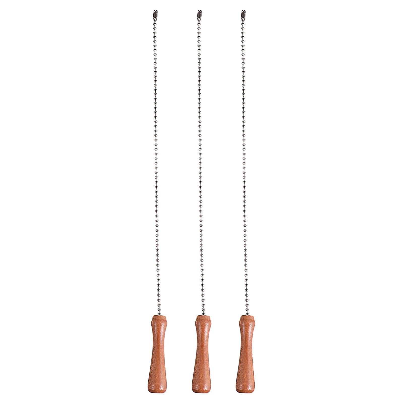 Gwyzax Fan Pulls for Ceiling Fans Wooden Stick Fan Pull Chain 8Pcs Ceiling Light Pendant Replacement