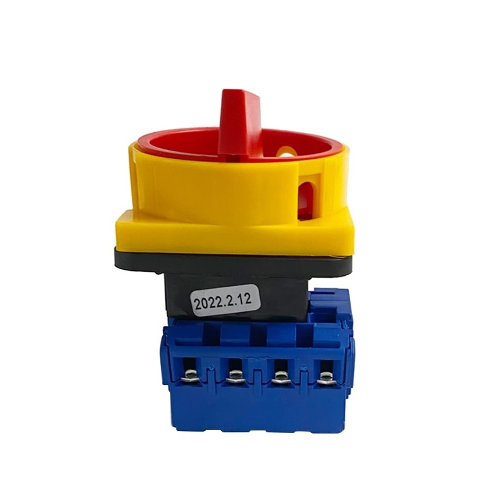 Isolateur interrupteur marche-arrêt 2 positions 4P 25A transfert manuel cadenas rotatif rouge/jaune came sélecteur de changement YMD11-25 1 pièces