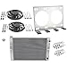 Universal SBC Double Pass Radiator Kit, Dual Electric Fans, 31 In