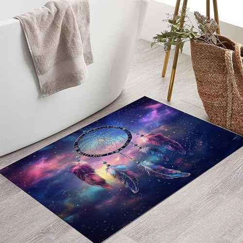 Tapis de porte extérieur 90x150cm imperméable lavable style attrape-rêves - 4