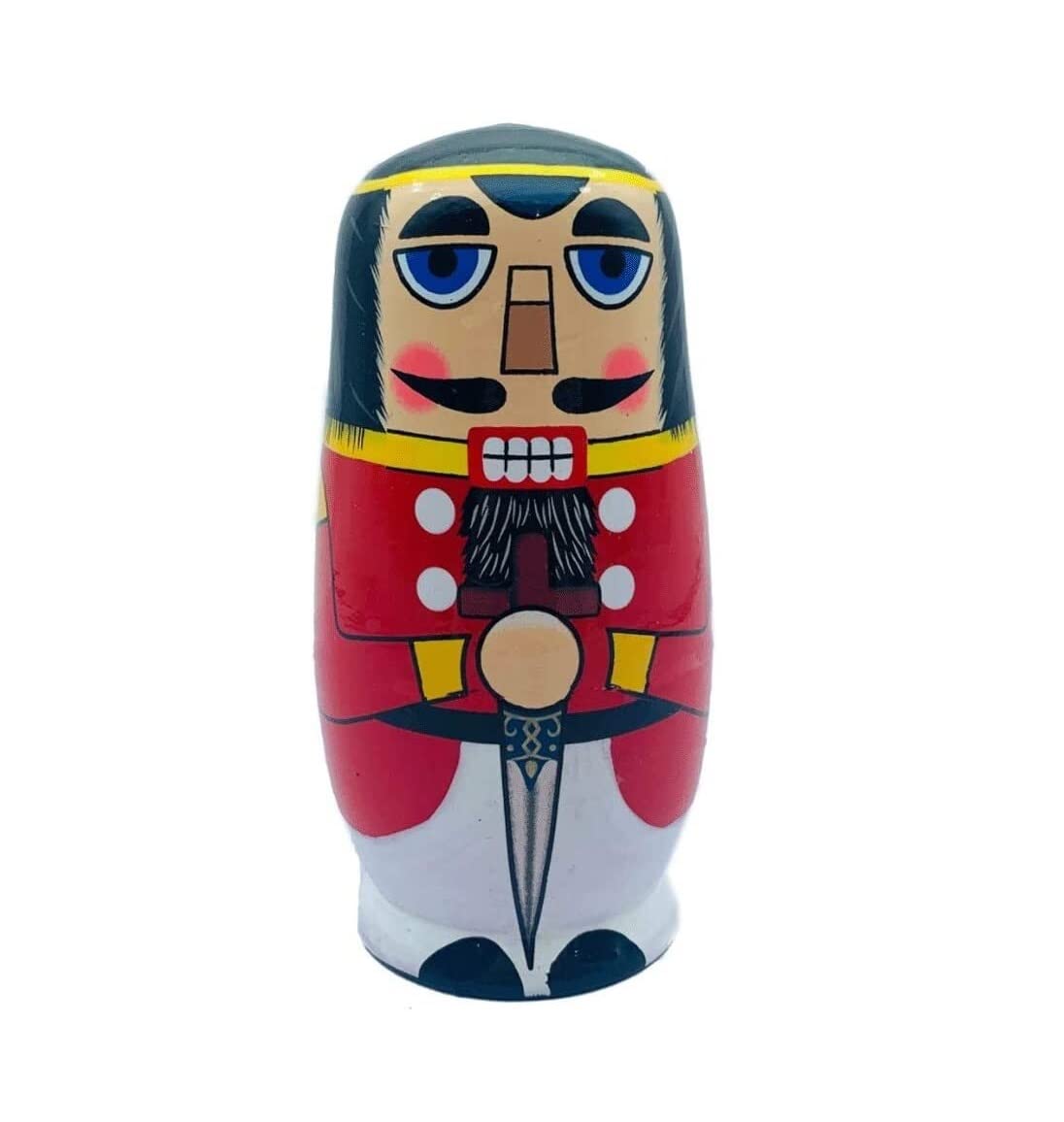 Matrioszka Rosyjska Lalka 5 Sztuk Rosyjski Zagnieżdżanie Lalki Orzech Żołnierz Matryoshka Drewniane Układanie Zagnieżdżone Ręcznie Robione Zabawki Zabawki Układania