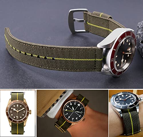 Skyk Quick Release Watch Bands - Stretchy Nylon Two-Piece Military Style Ballistic Watch Straps thumb #2
