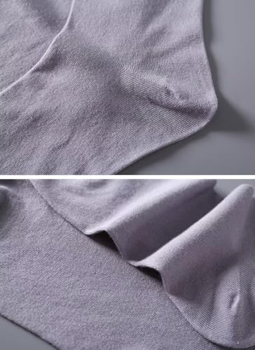 Men's Silk Socks Athletic Work Soft Breathable Mulberry Silk Dress Socks 5 Pack4