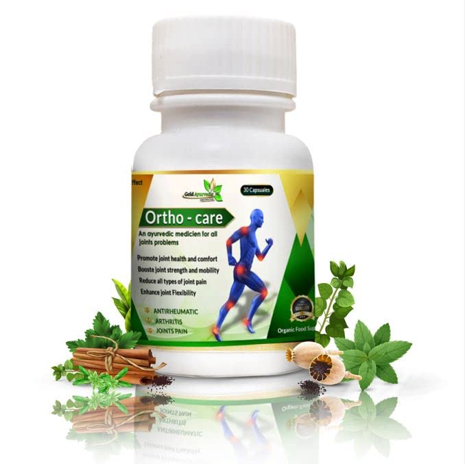 Gold Ayurvedic Orthocare joints Capsules 350mg. Helps Knee and Joint