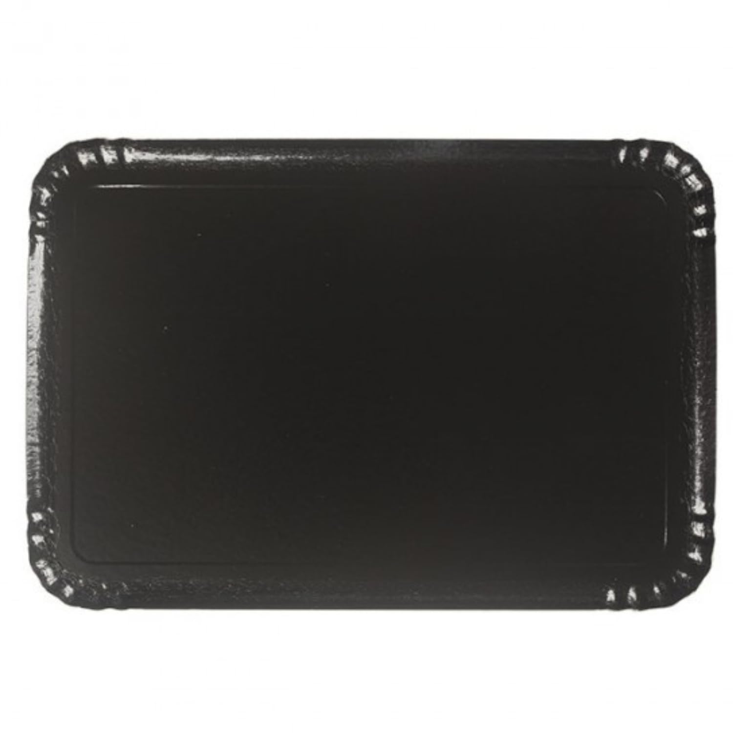 Plateau Traiteur Jetable | Lot de 100 Plateaux Noirs Carton Rigide | 19X28 cm | Service - Réception | Buffet Petits Fours Verrines, Pâtisseries | Sucré - Salé | Norme RSGP Alimentaire (noir, 19X28 cm)